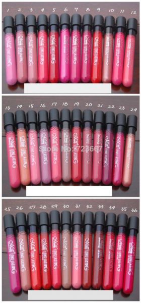 Kit 12 Unidades Batom Líquido Matte 24h Prova Dágua